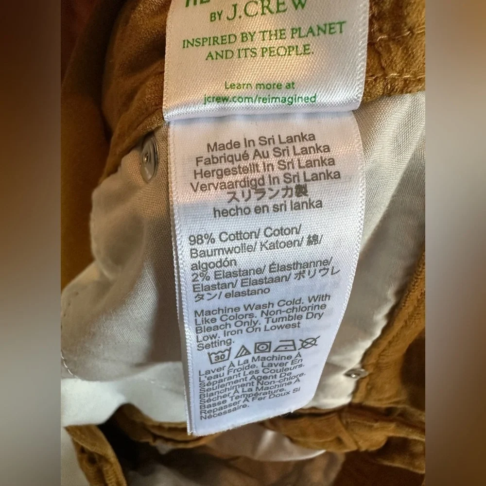 J. Crew Slim-fit Pant in Corduroy Men's Brown Pants - Size 30